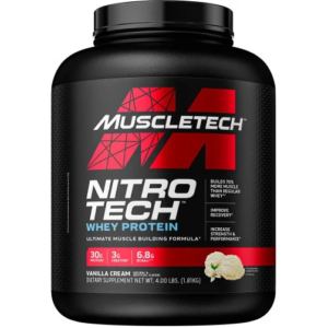 NitroTech - Vanilla, 4lb, 40 servings
